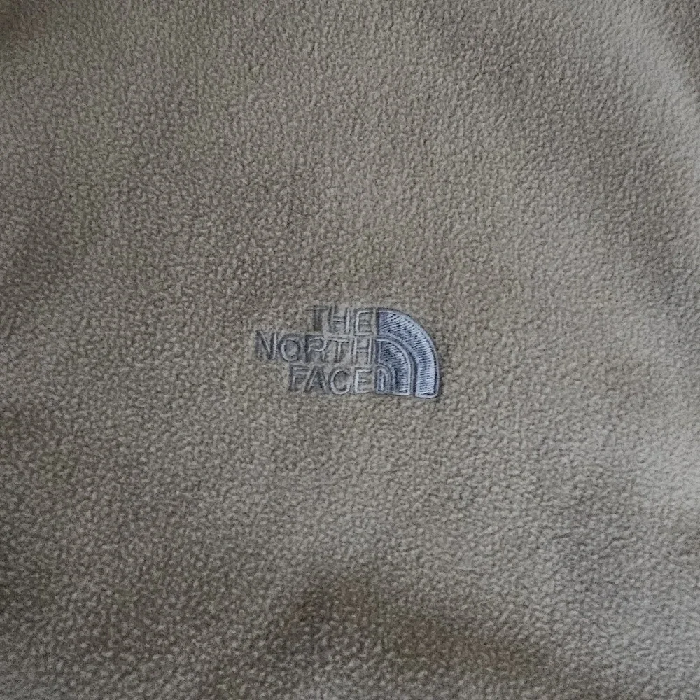 The North Face Fleece Full Zip Up Mock Neck Tan Jacket Mens Size 2XL XXL